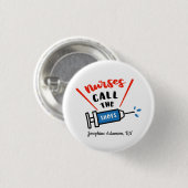 Nurses nennen die Aufnahmen Personalisieren mit Na Button (Vorne & Hinten)