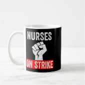 Nurses On Strike Nnu National Nurses United Staffi Kaffeetasse (Links)