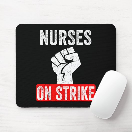 Nurses On Strike Nnu National Nurses United Staffi Mousepad (Mit Mouse)
