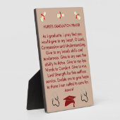 Nurse's Prayer Abschluss Plaque Fotoplatte (Seite)