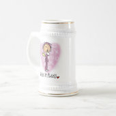 Nurses R Angels T - Shirt und Geschenke Bierglas (Vorderseite Links)