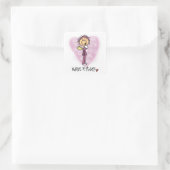 Nurses R Angels T - Shirt und Geschenke Quadratischer Aufkleber (Tasche)