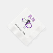 Nurses RN Stethoscope Serviette (Ecke)