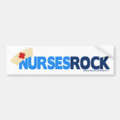 Nurses Rock Autoaufkleber (Vorne)