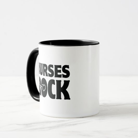 Nurses Rock Coffee Tasse (Vorderseite Links)