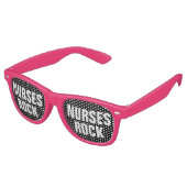 NURSES ROCK lustige Party-Schattierungen Pflegewoc Sonnenbrille (Schrägansicht)