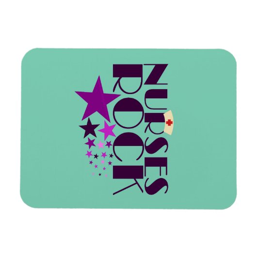 Nurses Rock Magnet (Horizontal)
