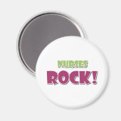 Nurses Rock! Magnet (Vorderseite/Rückseite)