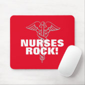 NURSES ROCK mousepad | Geschenkidee für Pflegewoch (Mit Mouse)