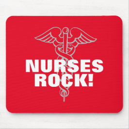 NURSES ROCK mousepad | Geschenkidee für Pflegewoch