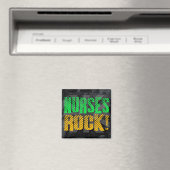 Nurses Rock, Orange und Green Fun Magnet (In Situ (Geschirrspüler))