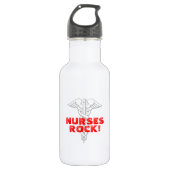 Nurses Rock! | Personalisierbar Trinkflasche (Vorderseite)