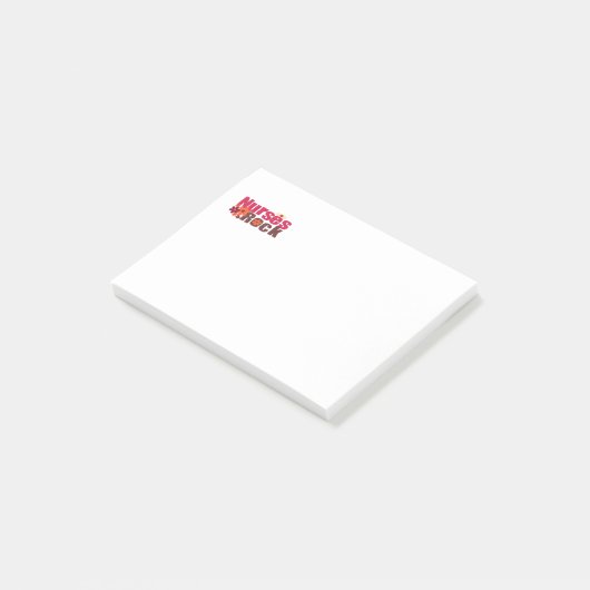 Nurses Rock Post-it Klebezettel (angewinkelt)