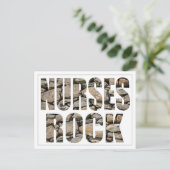 NURSES ROCK POSTCARD POSTKARTE (Stehend Vorderseite)