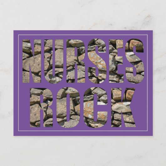 NURSES ROCK POSTKARTE (Vorderseite)