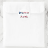 NURSES ROCK RUNDER AUFKLEBER (Tasche)