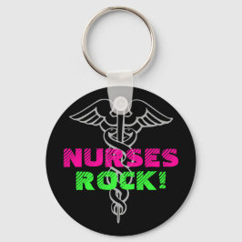 Nurses Rock Schlüsselanhänger | Neonfarben
