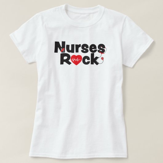 Nurses Rock T - Shirt (Design vorne)
