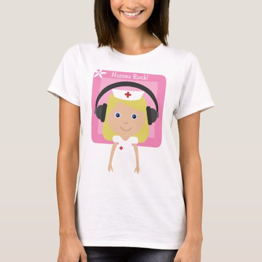Nurses Rock! T-Shirt (Vorderseite)