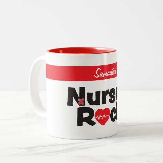 Nurses Rock Tasse (Vorderseite Links)