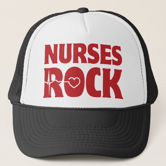Nurses Rock Truckerkappe (Vorderseite)