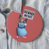 Nurses Rule! Button (Beispiel)