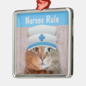 Nurses Rule Christmas Ornament Aus Metall (Links)