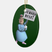 Nurses Rule! Keramikornament (Links)