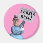 Nurses Rule! Magnet (Vorne)