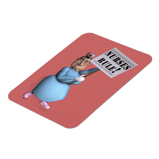 Nurses Rule! Magnet (Linke Seite)