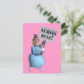Nurses Rule! Postkarte (Stehend Vorderseite)