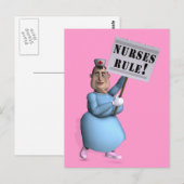 Nurses Rule! Postkarte (Vorne/Hinten)