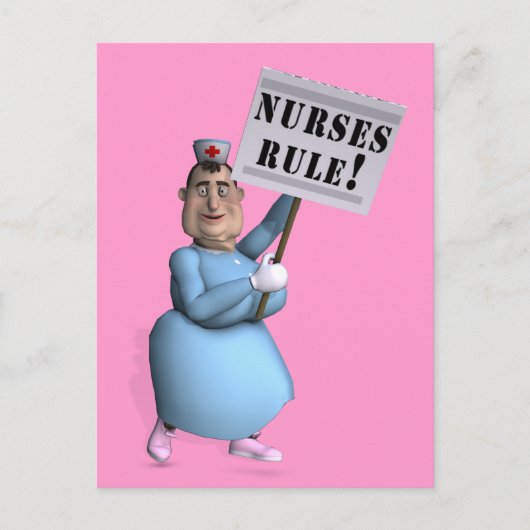 Nurses Rule! Postkarte (Vorderseite)