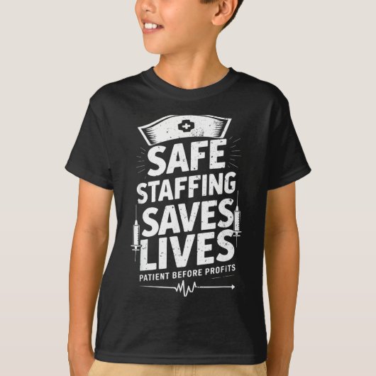 Nurses Strike Save Nursing Suprt Safe Staffing Sav T-Shirt (Vorderseite)
