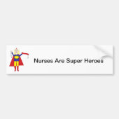 Nurses Super Hero Autoaufkleber (Vorne)