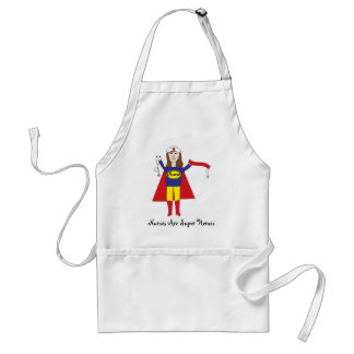 Nurses Super Heroes (Brünette Schürze) Schürze
