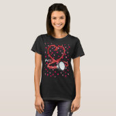 Nurses Valentines Day Hearts Stethoscope and Heart T-Shirt (Vorne ganz)