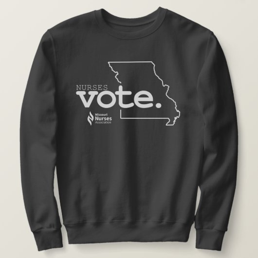 Nurses Vote Dark Colored Sweatshirt (Design vorne)