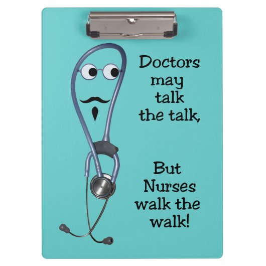 Nurses Walk Clipboard Klemmbrett (Vorderseite)