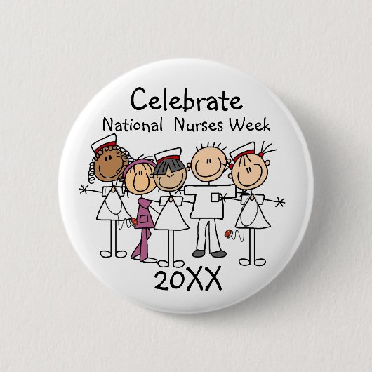Nurses Week 2022 T-Shirts und Ohrs Button (Vorderseite)