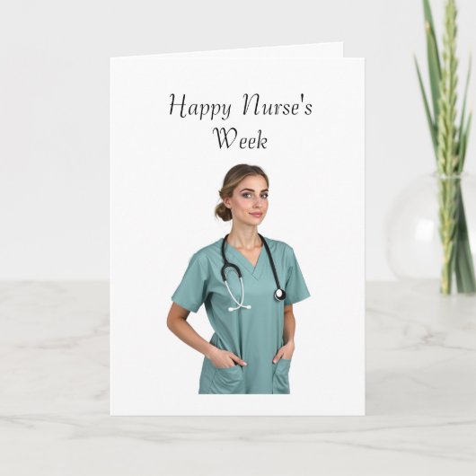 Nurse's Week Appreciation Card Feiertagskarte (Vorderseite)