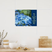 Nurses Week Celebration Plakate Blue Floral Brauch (Küche)
