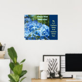 Nurses Week Celebration Plakate Blue Floral Brauch (Heimbüro)