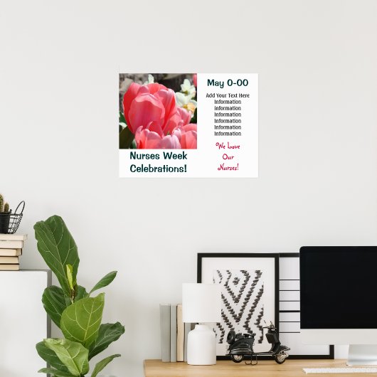 Nurses Week Celebration Plakate Liebe Nursings May (Heimbüro)