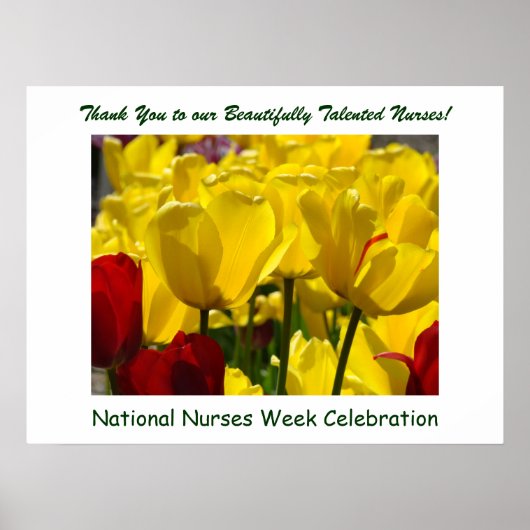 Nurses Week Celebration poster Tulips (Vorne)