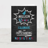 Nurses Week Chalkboard Theme for Staff Karte (Vorderseite)