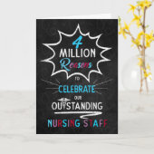 Nurses Week Chalkboard Theme for Staff Karte (Gelbe Blume)