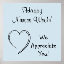 Nurses Week Plakate Art Prints Nursing RN Nurse