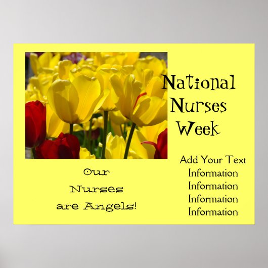 Nurses Week Poster Unsere Krankenschwestern sind E (Vorne)