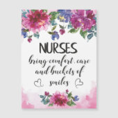 Nurses Wertschätzung Zitat Abschluss Geschenk Viel Magnetkarte (Vorderseite)